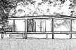 Casa Farnsworth, Plano 1945/50, Mies van der Rohe