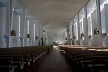 Igreja e Centro Paroquial, Seinäjoki, Finlândia, 1952/66. Vista do interior da nave