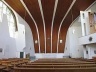 Heilig-Geist Kirche, Wolfsburg, Alemanha, 1959/62. Interior da nave, em direção ao altar