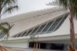 Museu do Amanhã, vista lateral com branco manchado, Rio de Janeiro. Arquiteto Santiago Calatrava