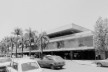 Estação Rodoviária de Jaú, vista pela rua Humaitá, Jaú SP, 1973. Arquiteto João Batista Vilanova Artigas