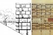 Conjunto Residencial do Pedregulho, corte transversal e elevação, Rio de Janeiro, Brasil, 1952. Arquiteto Affonso Eduardo Reidy