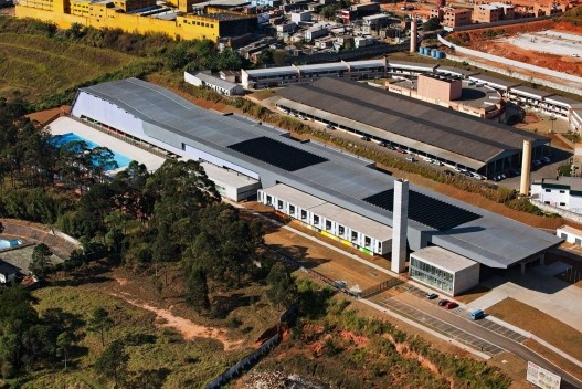 Vista superior do edifício