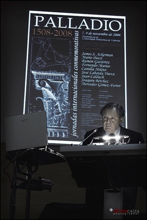 Ramon Gutiérrez expõe \"Bibliografia e pistas de Palladio na América\" nas Jornadas Internacionais Comemorativas