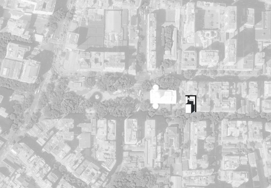 Hostel Villa 25, implantação, Rio de Janeiro RJ Brasil, 2016. Arquitetos Rodrigo Calvino e Diego Portas / C+P Arquitetura