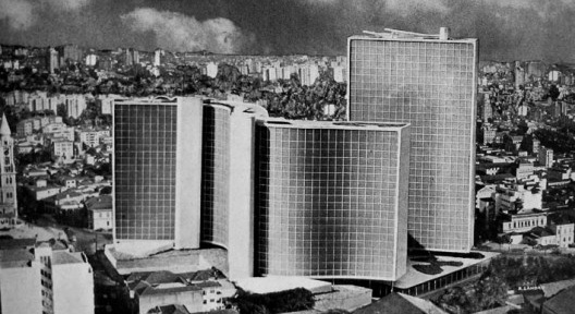 Copan, versão anterior, São Paulo. Arquiteto Oscar Niemeyer, 1951
