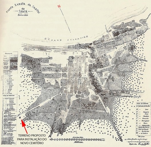Adolpho Herbster, planta Exacta da Capital do Ceará, 1859