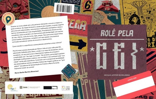 Capa do guia Rolê pela CEI. Um guia afetivo de Ceilândia, de Elane Ribeiro Peixoto e Julia Mazzutti Bastian Solé