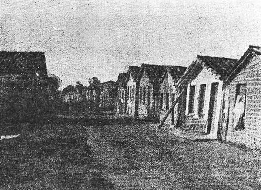 Fileiras de “casas ruins”