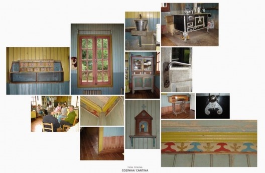 Detalhes do interior da casinha