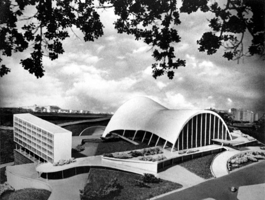 Centro Educativo de Arte Teatral – Teatro Castro Alves, maquete, arquitetos Alcides da Rocha Miranda e José de Souza Reis
