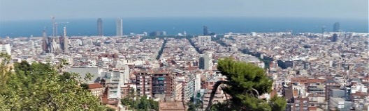 Vista geral de Barcelona desde o Parque Guell
