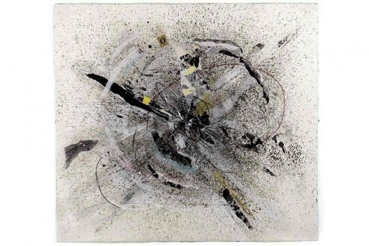 Bel Falleiros, Abre caminho, 2010, 39,5 x 35,7 cm, papéis coletados pela cidade, xerox, letraset, jornal, carimbos, caneta, papel de seda