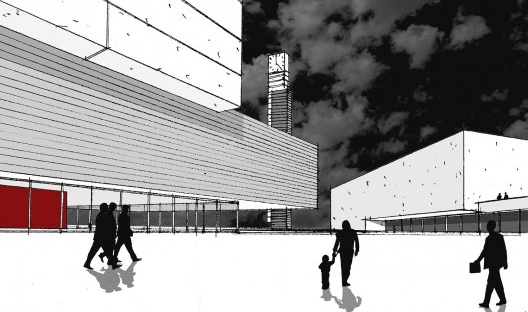 Campus UFABC, maquete eletrônica, Santo André SP Brasil, 2006. Arquitetos Claudio Libeskind, Sandra Llovet, David Ruscalleda e Mario Lotfi / Libeskindllovet Arquitetos