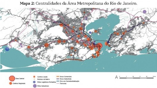 Centralidades da área metropolitana do Rio de Janeiro