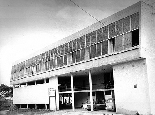 Escola Politécnica, fachada principal, década de 1950