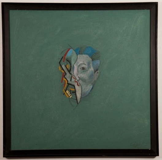 Pablo Picasso e Diego Rivera, óleo sobre tela, 120X120cm, 1987