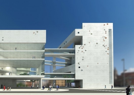 Maquete eletrônica da proposta para o Memorial da Democracia, São Paulo SP