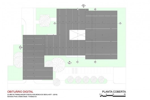 Planta de Coberta CTEM do Sesi Barra do Ceará