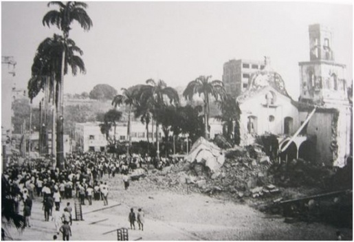 Demolição da igreja matriz de Cuiabá, 1968