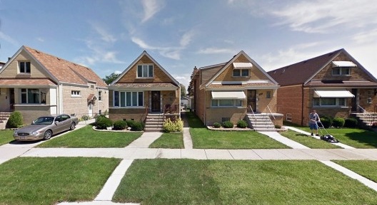 Casario do subúrbio de Chicago