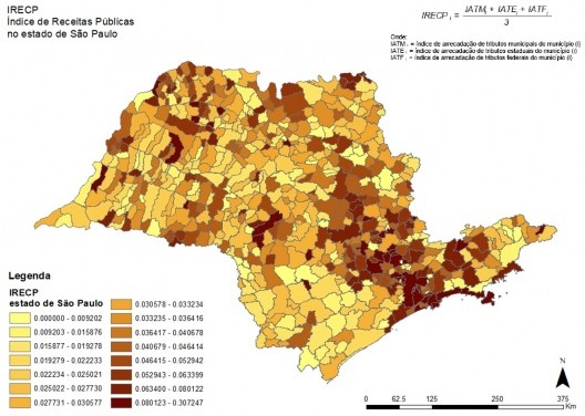 Índice de receitas públicas, 2018