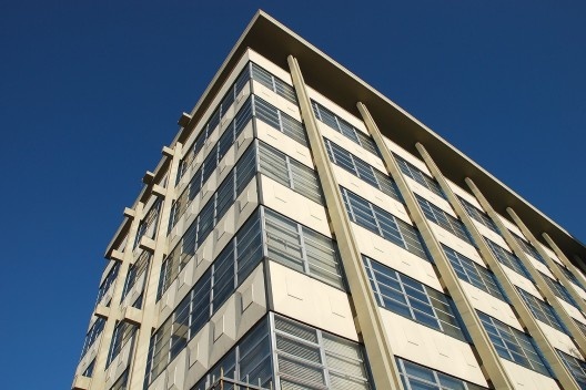 Secretaria Municipal de Obras e Viação – SMOV, Porto Alegre, 1966, arquitetos Moacyr Moojen Marques, João José Vallandro e Léo Ferreira da Silva