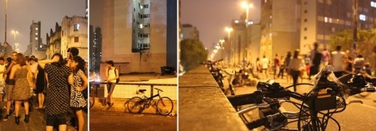 Minhocão durante a Festa Vodoohoop