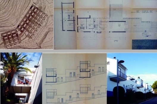 Tipologia das casas isoladas na colina. Projeto de autoria do arquiteto Juan Bosch. Agustí, 1964