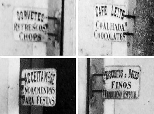 Brasserie High Life, detalhes da fachada, Largo do Arouche, São Paulo