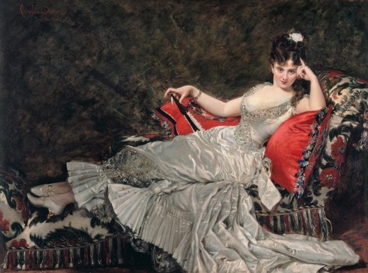 Carolus Duran, Retrato de Mademoiselle de Lancey,1876, óleo sobre tela, 157cm x 211cm