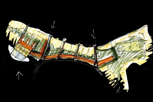 Parque Novo Santo Amaro V - Programa Mananciais, hipótese de projeto, São Paulo SP Brasil, 2009 – 2012. Arquitetos Héctor Vigliecca, Luciene Quel, Neli Shimizu e Ronald Fiedler Werner / Vigliecca & Associados