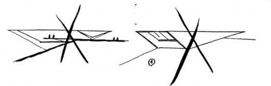 Croquis do MAM - primeira versão