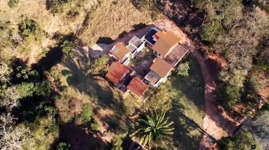 Foto aérea da Casa Sustentável