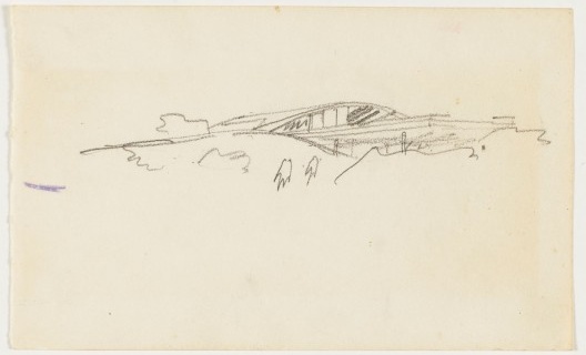 Croquis casa Milan, São Paulo, 1972-1975. Arquiteto Marcos Acayaba. Inv.: AM 2011-2-555. Collection architecture du Musée national d’art moderne/Centre de création industrielle