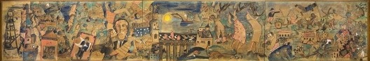 Painel Eu vi o mundo... Ele começava no Recife, Cícero Dias, 1926-1929