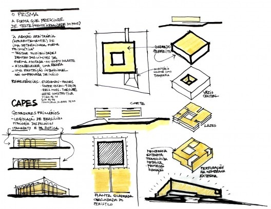 Concurso da Capes, croqui de Mario Biselli