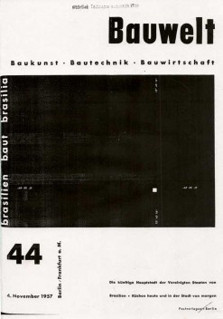 Capa de Bauwelt 44/1957 de 4 de novembro de 1957 (no título: Brasil constrói Brasília)