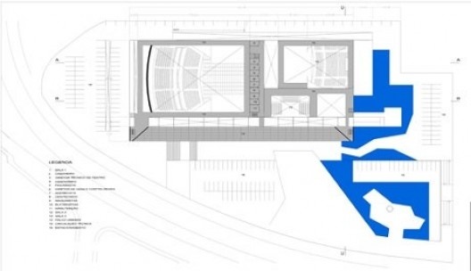 Planta nível +7.50 - palco urbano
