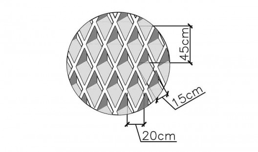 Jardim de Infância Maria Queiroz Lindemberg, detalhe aproximado do cobogó