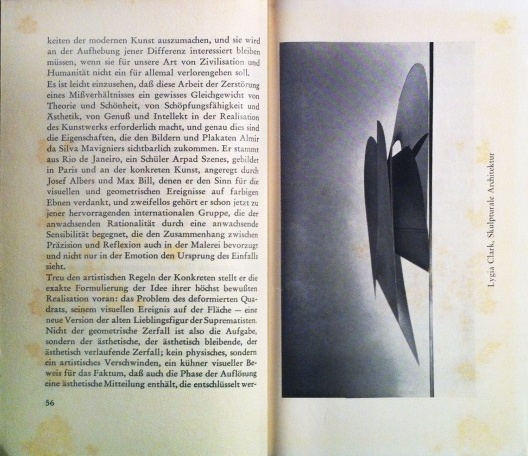Arquitetura escultural, de Lygia Clark
