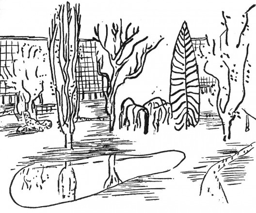 “O sol, o espaço, e o verde: ‘alegrias essenciais’. Nas quatro estações permanecem as árvores, amigas dos homens. Grandes blocos de habitação correm pela cidade. Qual o problema? Elas estão de trás de uma cortina de árvores”