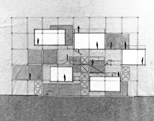 Projeto, corte, alunos M. Silva e J. Frenk, segundo semestre de 2016