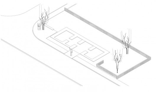 Sede de uma Fábrica de Blocos, diagrama construtivo, Avaré SP Brasil, 2015. Arquitetos André Nunes, Anna Juni, Enk te Winkel e Gustavo Delonero (autores) / Vão Arquitetura