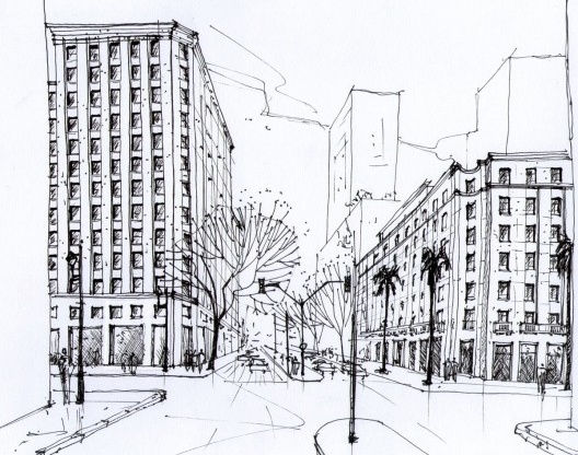 Av Senador Queiroz: Edifícios Santa Nazareth e Irradiação