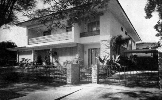 Residência Alfredo e Clemância Assad, Jardim América, São Paulo, 1952. Arquiteto Rodolpho Ortenblad