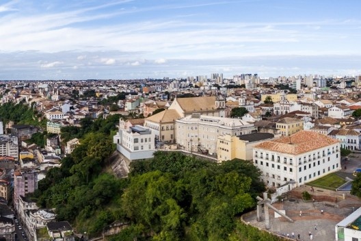 Casa do Carnaval, vista aérea, detalhe, Salvador. Arquitetos Alexandre Prisco e Nivaldo Andrade