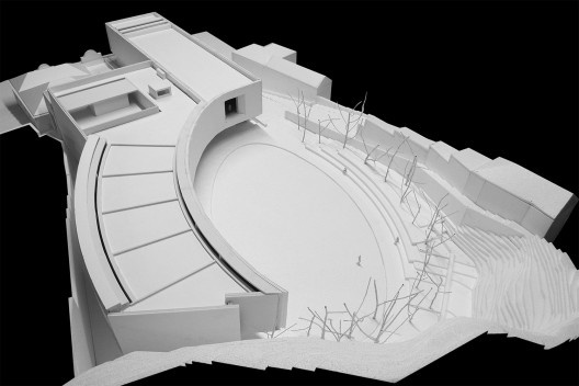 Centro de Artes do Carnaval — CAC, maquete de trabalho, Torres Vedras, Portugal, 2021. Arquiteto José Neves