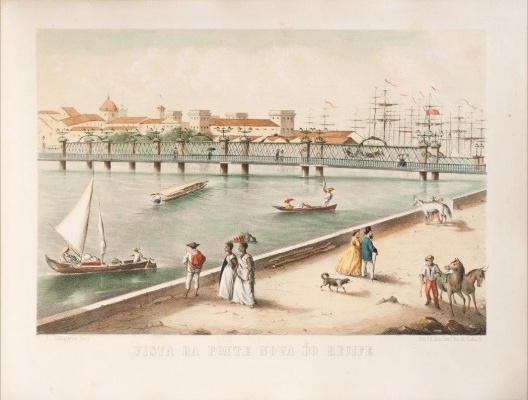 Vista da Ponte Nova, Recife, 1863-1865