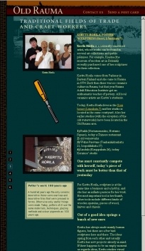 Figura 4: Old Rauma, página sobre cerâmicas da artista finlandês Kerttu Horila